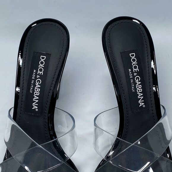 Dolce&Gabbana DG Heel PVC Mules size 37.5 - Picture 5 of 15